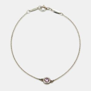Tiffany & Co. Elsa Peretti Color By The Yard Pink Sapphire Sterling Silver